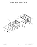 Lower oven door parts