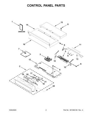 Control panel parts