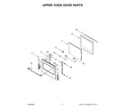 Jenn-Air JJW2830LL01 upper oven door parts diagram