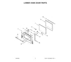 Jenn-Air JJW3830LL01 lower oven door parts diagram