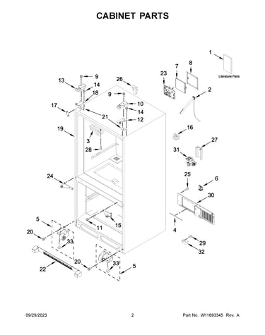 Cabinet parts
