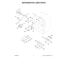 KitchenAid KRFC300EBS08 refrigerator liner parts diagram