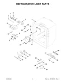 Refrigerator liner parts