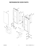 Refrigerator door parts