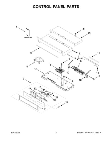 Control panel parts