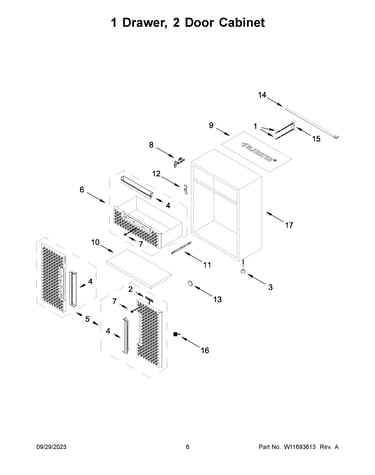 1 drawer, 2 door cabinet