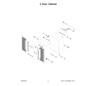 Gladiator GANF04WFMTS00 2 door cabinet diagram