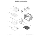 Whirlpool WOES7030PV01 internal oven parts diagram