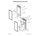 Maytag MFI2570FEW09 refrigerator door parts diagram