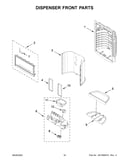 Dispenser front parts