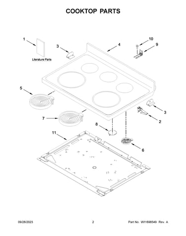 Cooktop parts