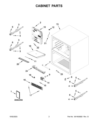 Cabinet parts