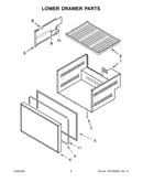 Lower drawer parts