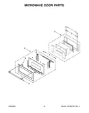 Microwave door parts