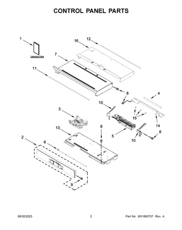 Control panel parts