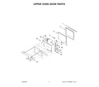 KitchenAid KODE900HSS21 upper oven door parts diagram