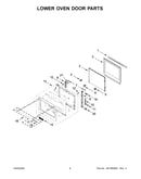 Lower oven door parts