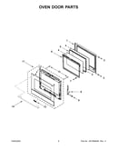 Oven door parts