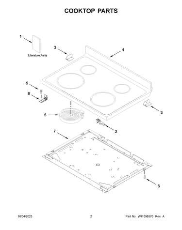 Cooktop parts