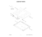 Whirlpool YWFE515S0JW4 cooktop parts diagram