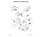 Jenn-Air JMW3430LM03 cabinet and stirrer parts diagram