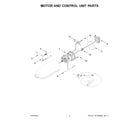 KitchenAid KSM150WPCU5 motor and control unit parts diagram