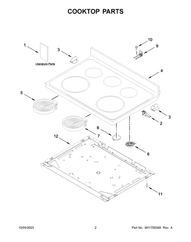 Cooktop parts