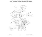 KitchenAid 7KSM195PSZHI5 case, gearing and planetary unit parts diagram