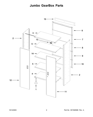 Jumbo gearbox parts