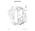 KitchenAid KBFN502ESS05 cabinet parts diagram