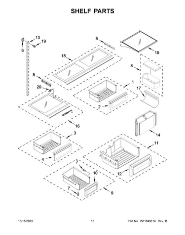 Shelf parts