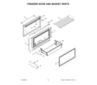 KitchenAid KBFN502EBS05 freezer door and basket parts diagram