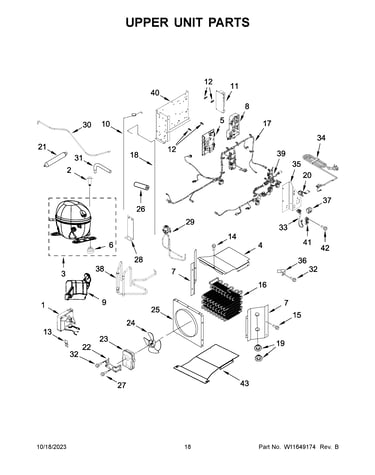 Upper unit parts