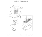 KitchenAid KBFN502ESS05 lower unit and tube parts diagram