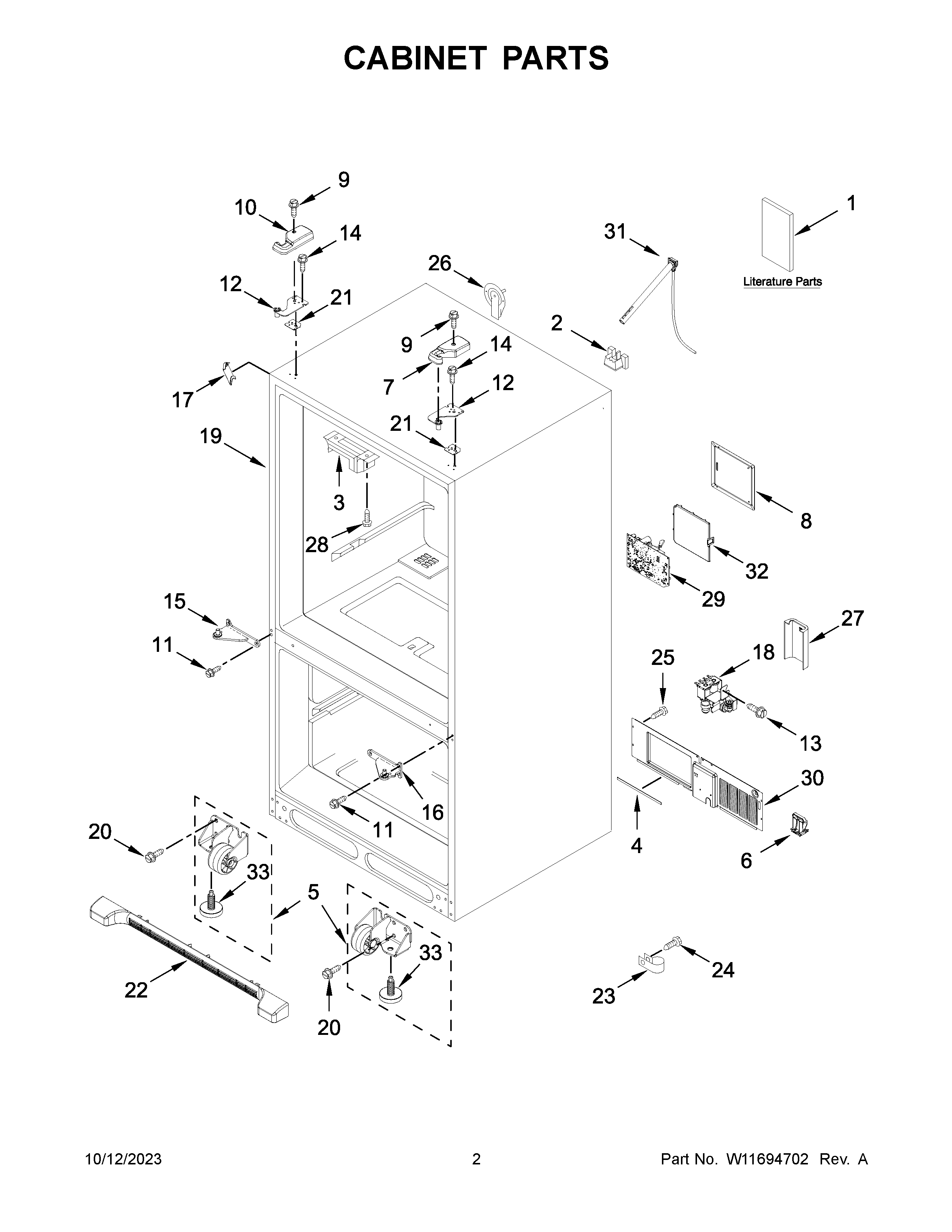 Cabinet parts