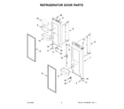 Maytag MFC2062FEZ11 refrigerator door parts diagram