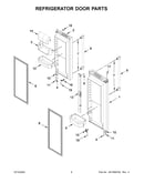 Refrigerator door parts