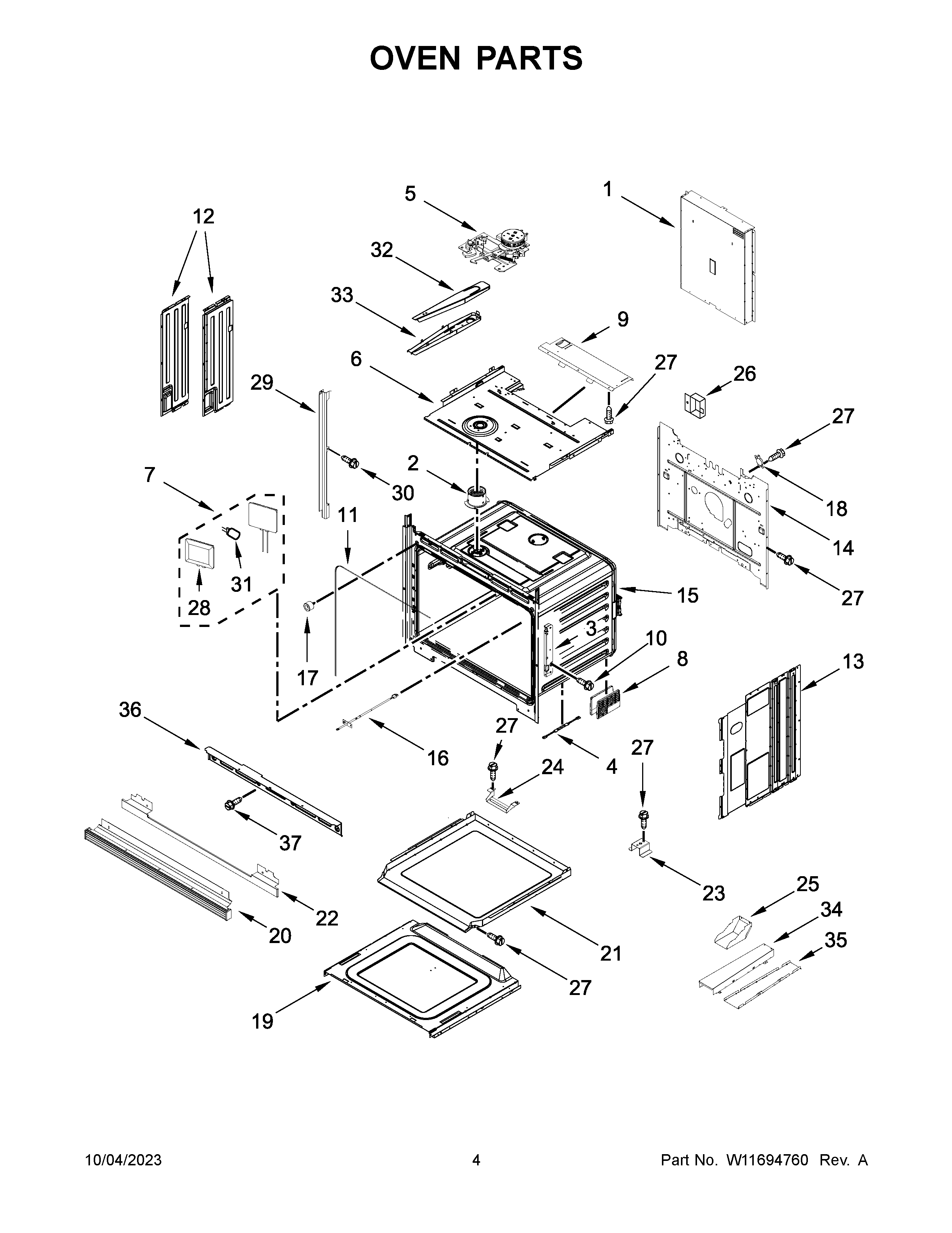 OVEN PARTS