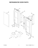 Refrigerator door parts
