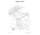 KitchenAid KSGB900ESS9 manifold parts diagram