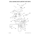KitchenAid 5KSM150PSNER5 case, gearing and planetary unit parts diagram