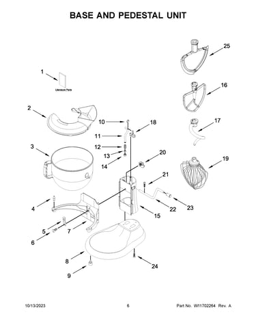 Base and pedestal unit