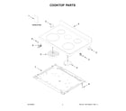 Whirlpool WFE525S0JB4 cooktop parts diagram