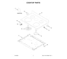 Whirlpool WFE525S0JZ4 cooktop parts diagram