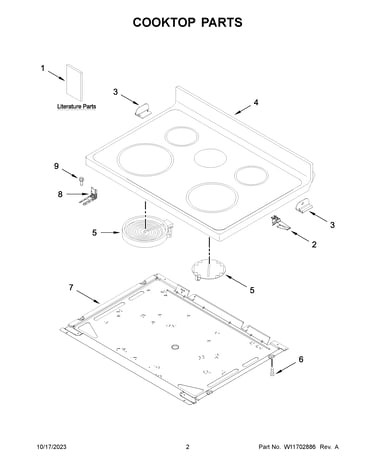 Cooktop parts