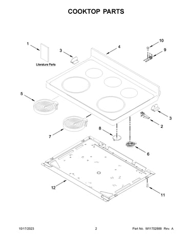 Cooktop parts