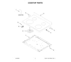 Whirlpool WFE515S0JW4 cooktop parts diagram