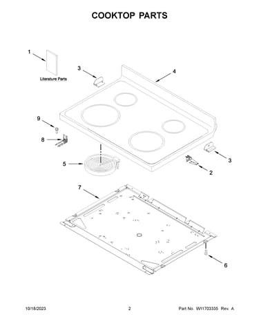 Cooktop parts
