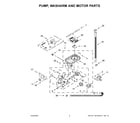 Maytag MDB8959SKB1 pump, washarm and motor parts diagram