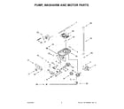 Maytag MDB8959SKB2 pump, washarm and motor parts diagram